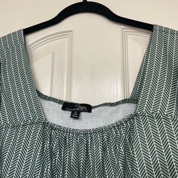 NWOT Green Tiered Sundress - Picture 4 of 8